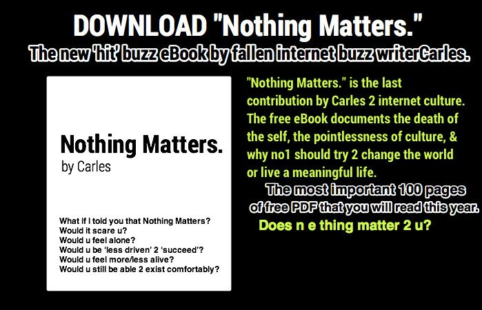 nothing matters