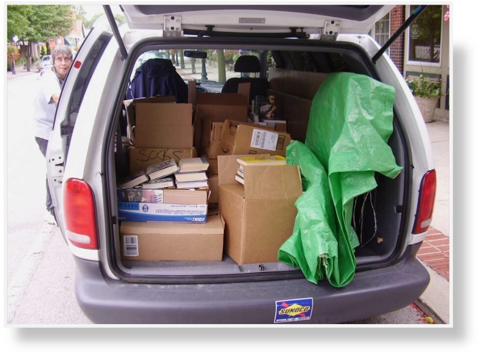 van loaded up